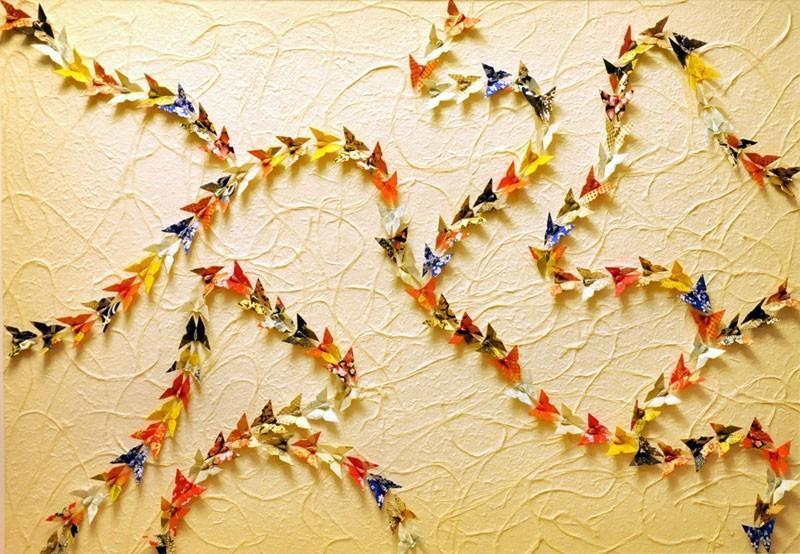 Фотография: Украшения из бумажных бабочек №5 - BigPicture.ru