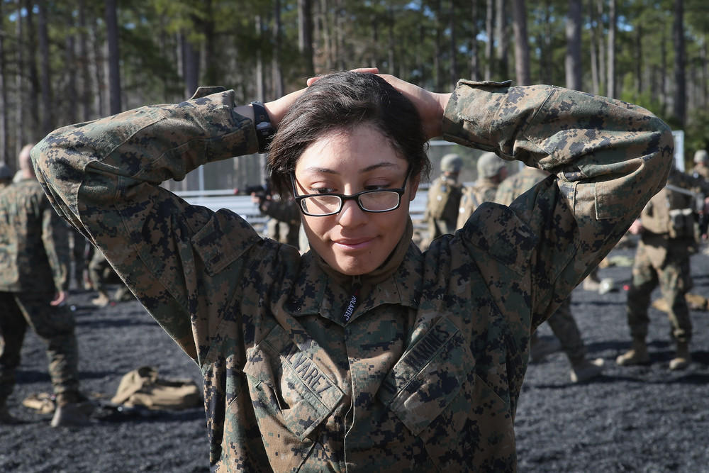 Фотография: Боевая подготовка женщин-морских пехотинцев США №5 - BigPicture.ru
