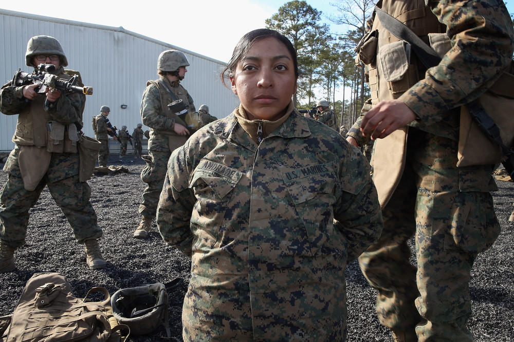Фотография: Боевая подготовка женщин-морских пехотинцев США №7 - BigPicture.ru