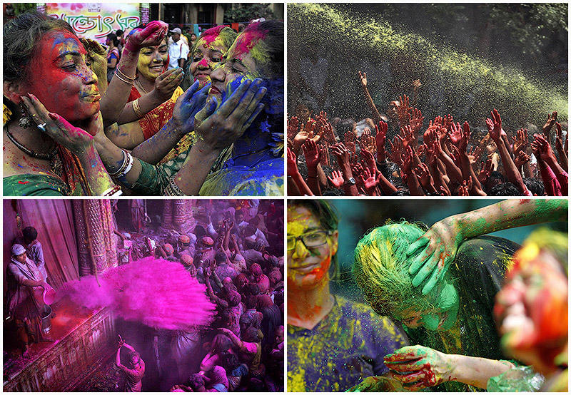 Фотография: Празднование фестиваля Холи в Индии №1 - BigPicture.ru