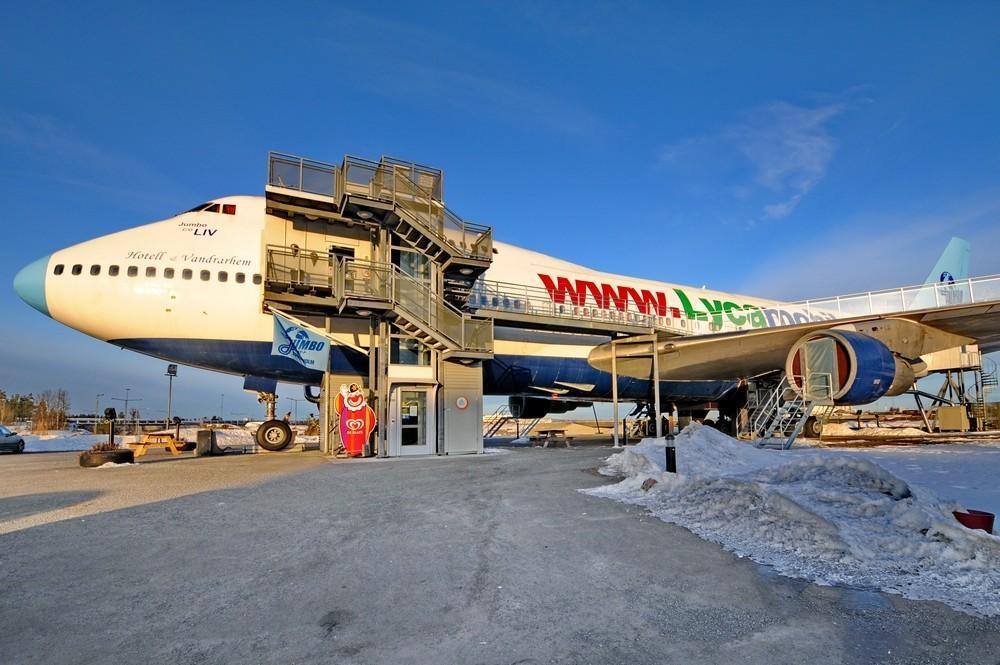 Фотография: Отель-самолет Боинг-747 в Стокгольме №2 - BigPicture.ru