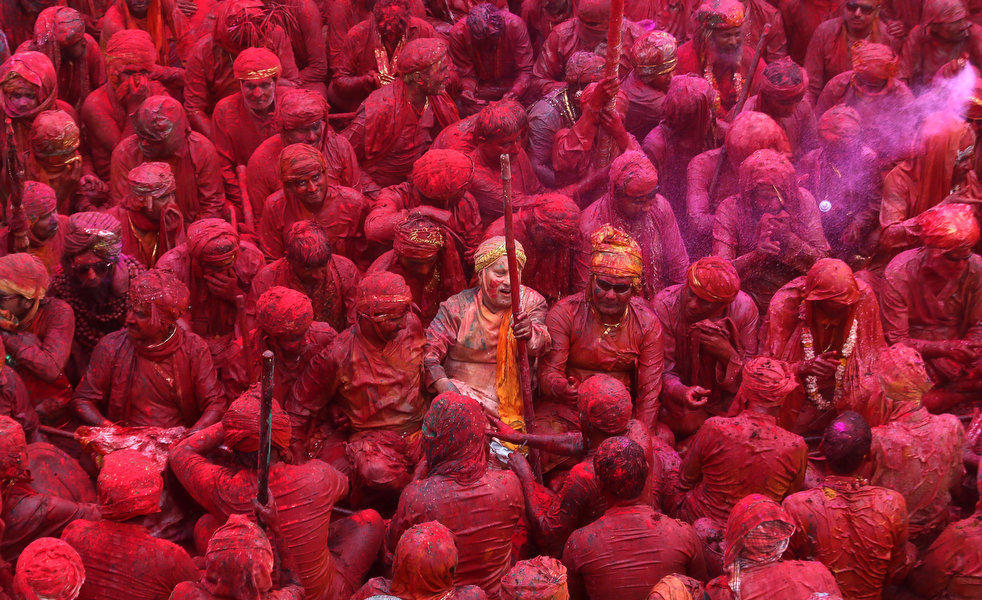 Фотография: Празднование фестиваля Холи в Индии №11 - BigPicture.ru