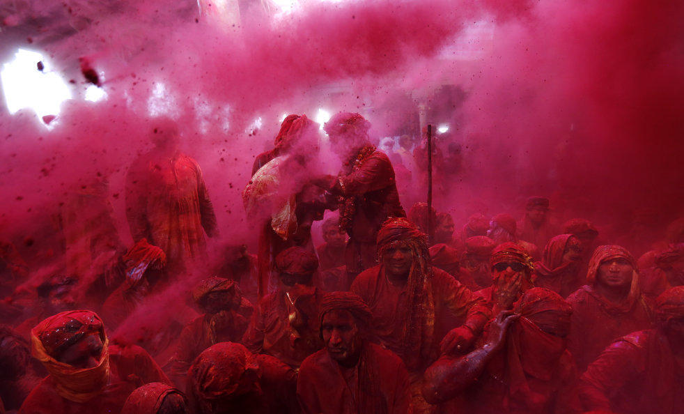 Фотография: Празднование фестиваля Холи в Индии №7 - BigPicture.ru