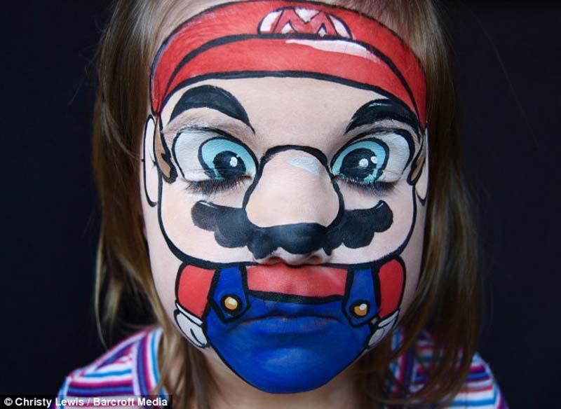 Фотография: Пугающий бодиарт на лицах любимых детей №8 - BigPicture.ru