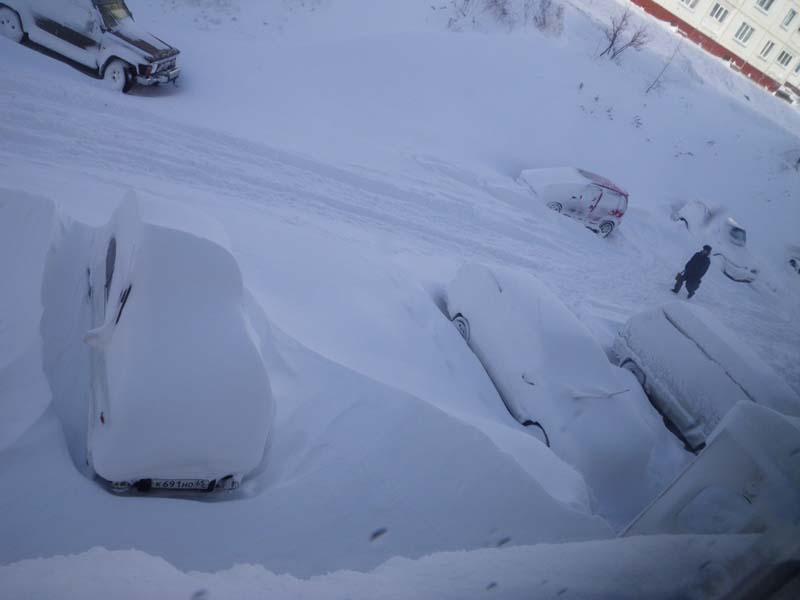 Фотография: Последствия сильнейшего снегопада на Сахалине №8 - BigPicture.ru