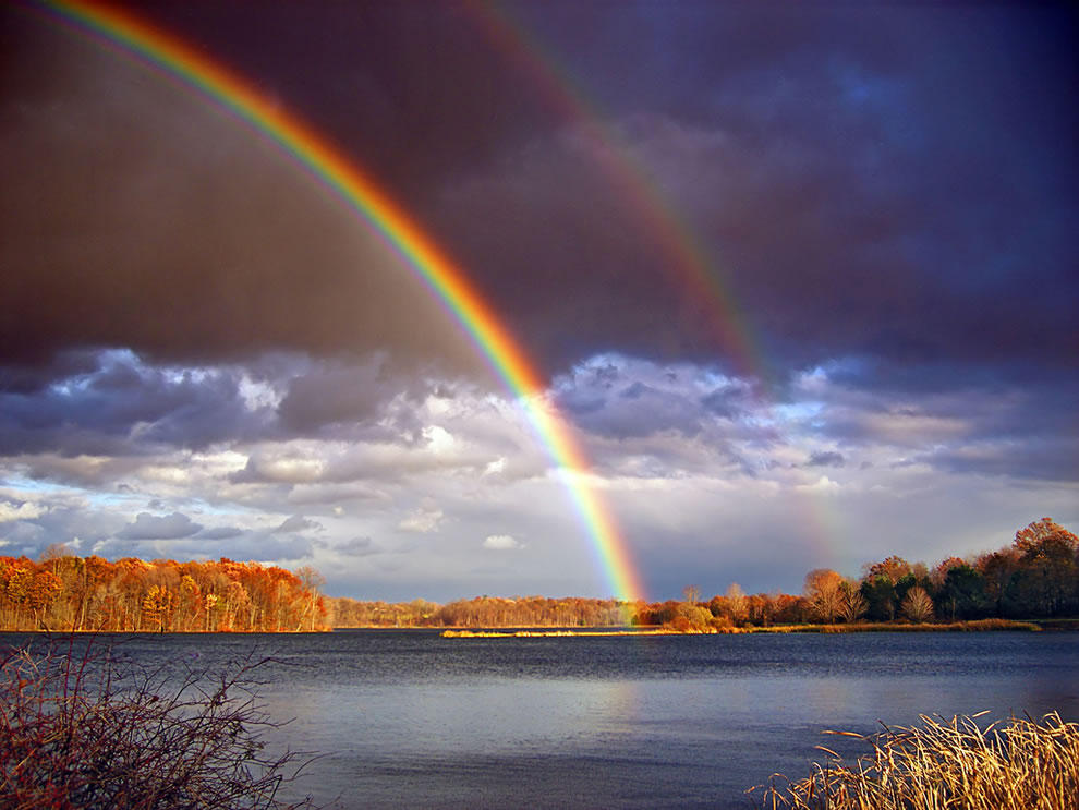 Фотография: 50 потрясающих фотографий двойной радуги №32 - BigPicture.ru