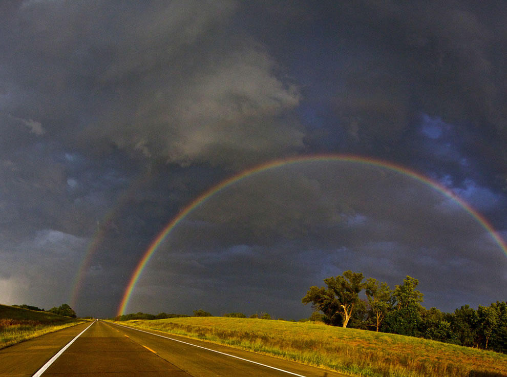 Фотография: 50 потрясающих фотографий двойной радуги №51 - BigPicture.ru