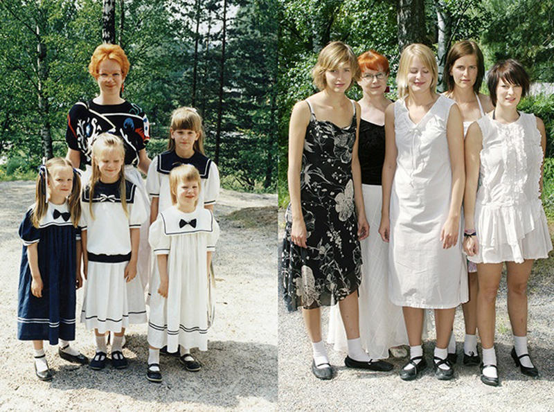 Фотография: Четыре сестры - тогда и сейчас №1 - BigPicture.ru
