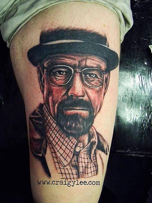 Невероятно реалистичные татуировки Уолтера Уайта