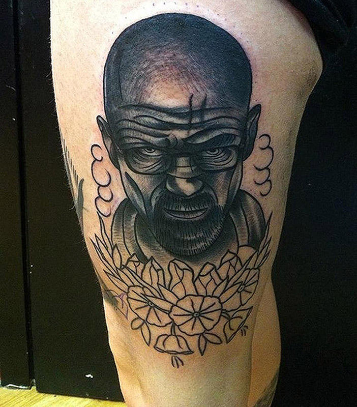 Фотография: Невероятно реалистичные татуировки Уолтера Уайта №10 - BigPicture.ru