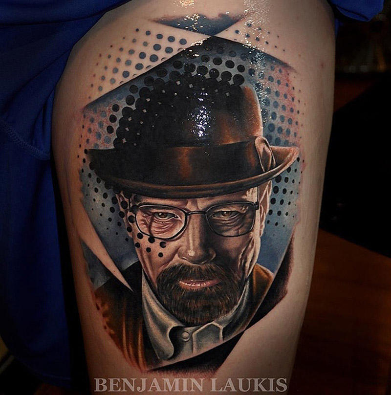 Фотография: Невероятно реалистичные татуировки Уолтера Уайта №15 - BigPicture.ru