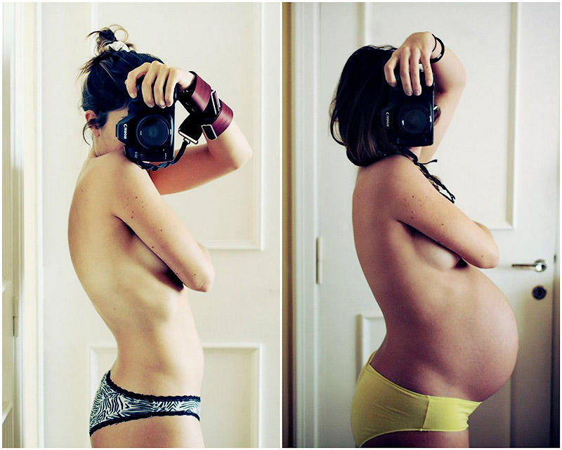 Фотография: 40 недель беременности в десяти автопортретах №1 - BigPicture.ru