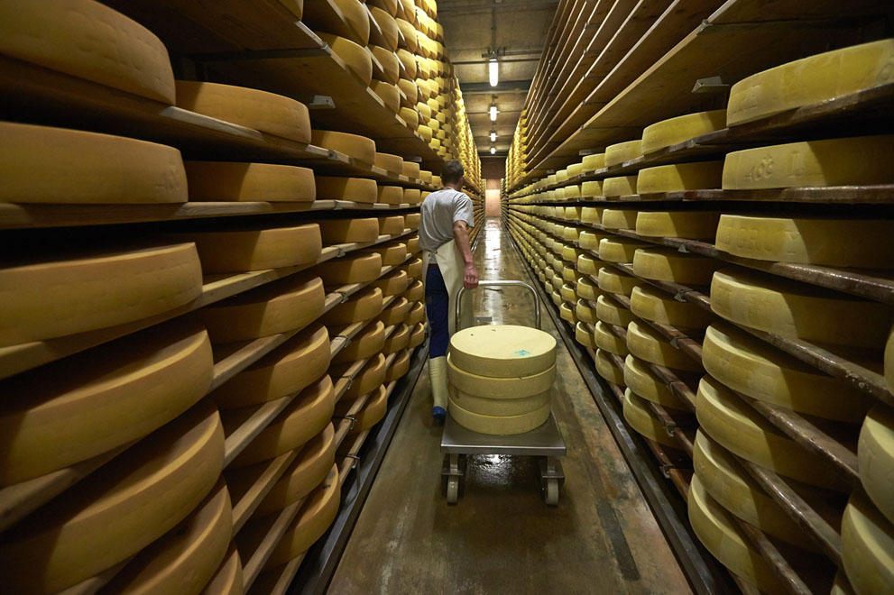 Фотография: Как делают швейцарский сыр №19 - BigPicture.ru