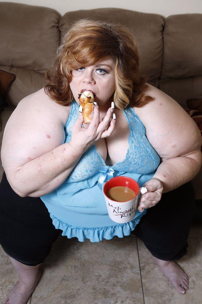 Фотография: Американка возбуждается от еды №3 - BigPicture.ru