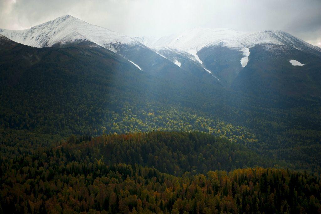 Фотография: Осень в горах Казахстана с высоты птичьего полета №7 - BigPicture.ru
