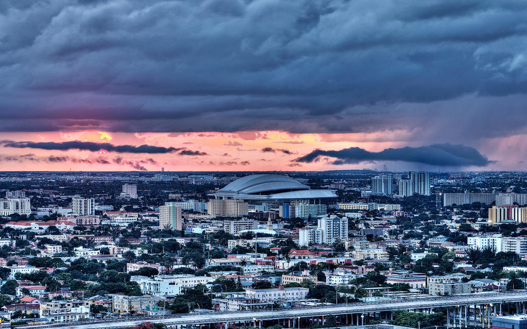 Фотография: Потрясающее небо над Майами №20 - BigPicture.ru