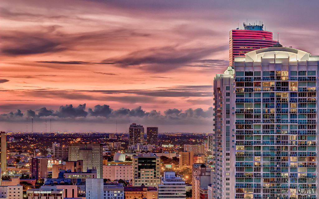 Фотография: Потрясающее небо над Майами №18 - BigPicture.ru