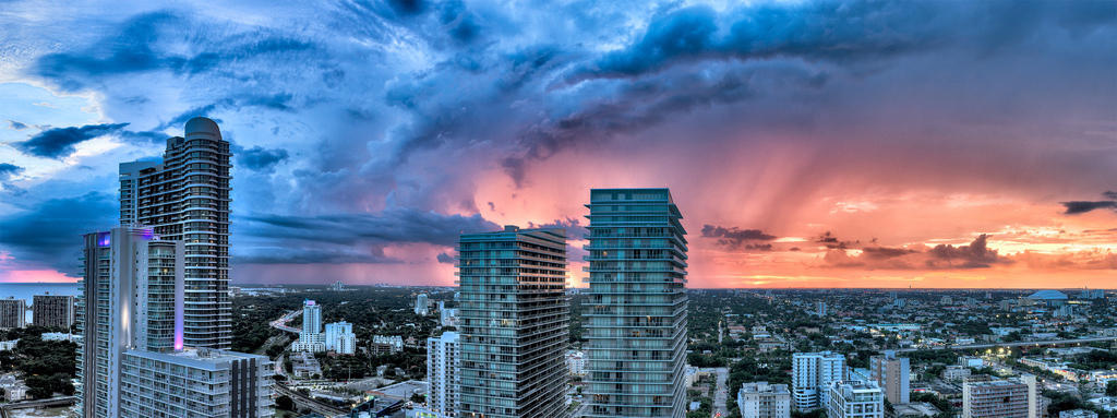 Фотография: Потрясающее небо над Майами №15 - BigPicture.ru