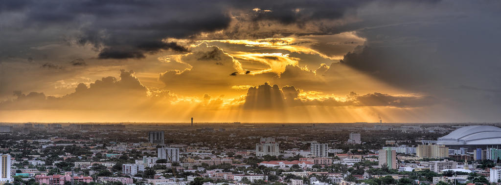 Фотография: Потрясающее небо над Майами №8 - BigPicture.ru