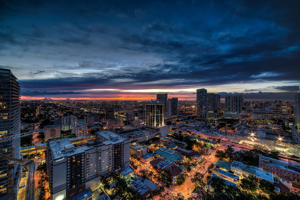Фотография: Потрясающее небо над Майами №6 - BigPicture.ru