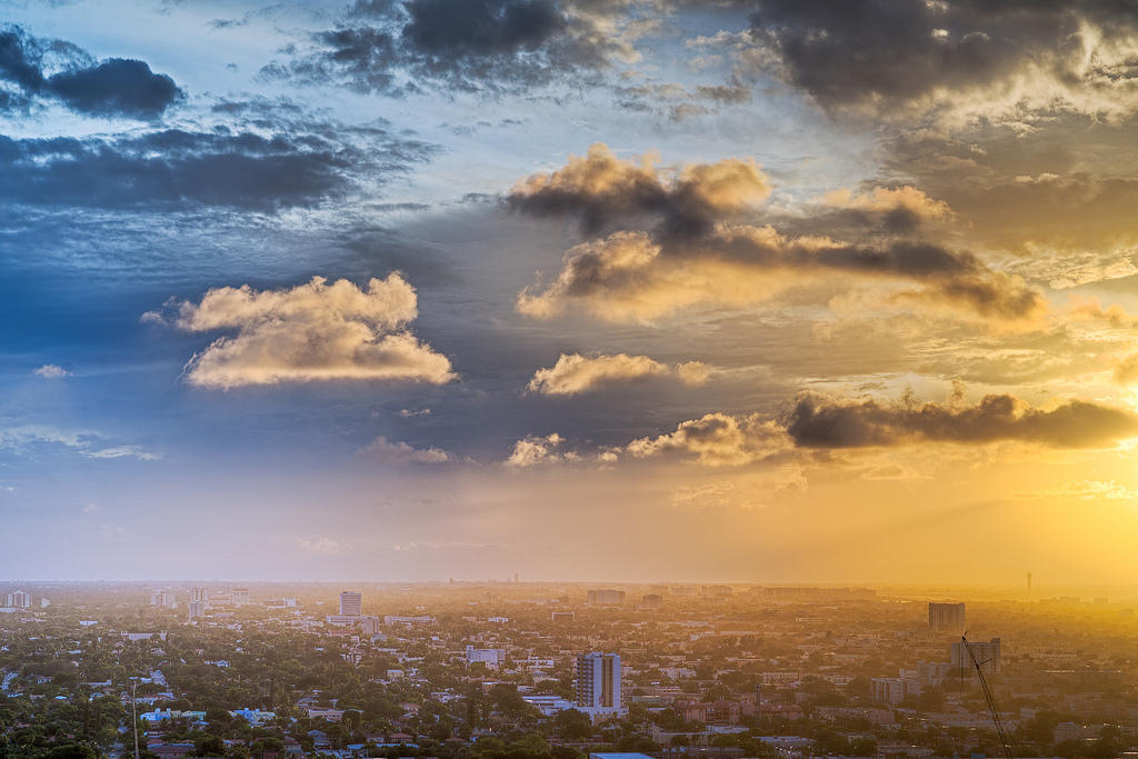 Фотография: Потрясающее небо над Майами №5 - BigPicture.ru