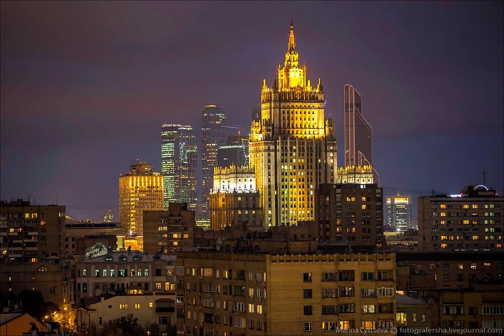 Фотография: Вечерняя Москва сверху с ХХС №17 - BigPicture.ru