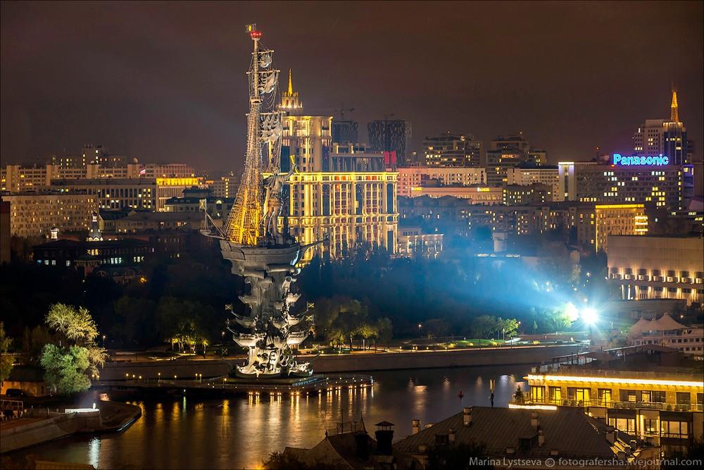 Фотография: Вечерняя Москва сверху с ХХС №24 - BigPicture.ru