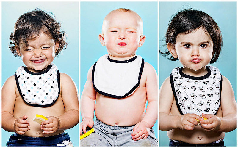 Фотография: Дети и лимон – первая встреча в забавном фотопроекте №1 - BigPicture.ru