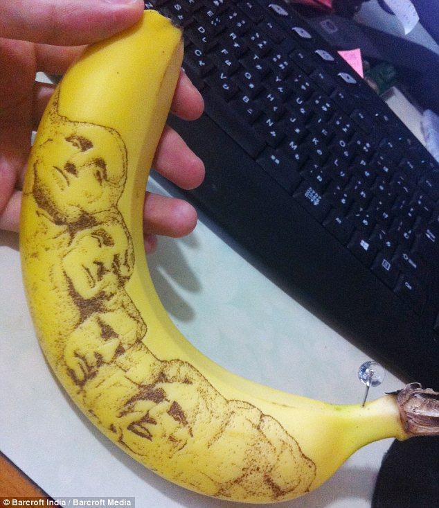 Фотография: Удивительные рисунки на бананах №11 - BigPicture.ru