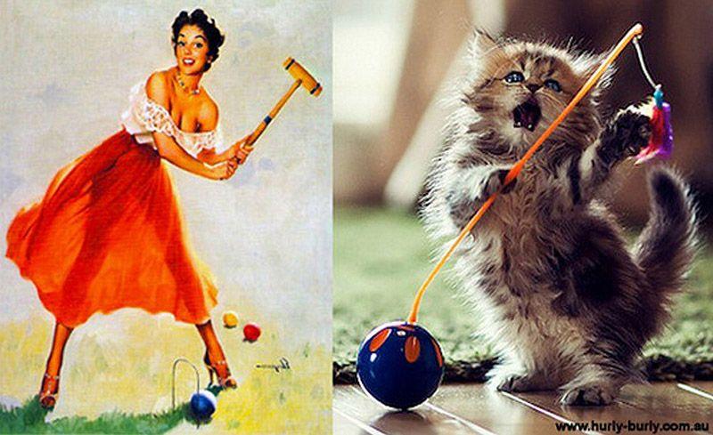 Фотография: Кошки и девушки в стиле пинап №22 - BigPicture.ru