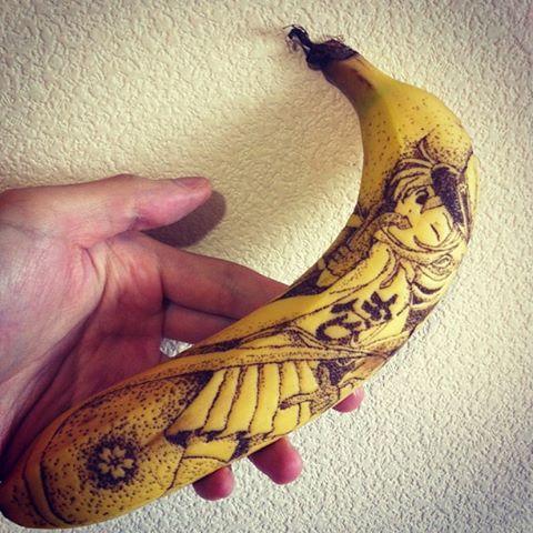 Фотография: Удивительные рисунки на бананах №22 - BigPicture.ru