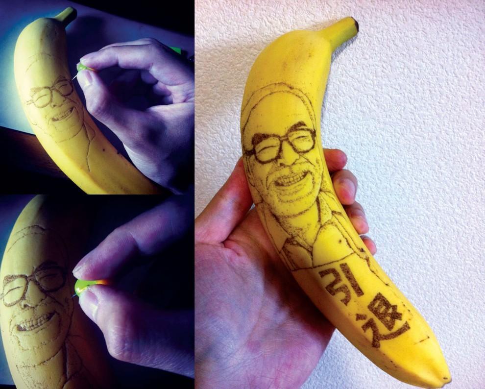 Фотография: Удивительные рисунки на бананах №7 - BigPicture.ru