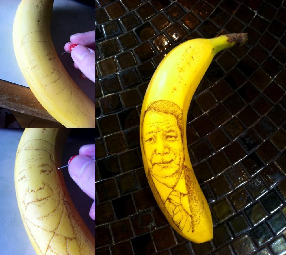 Фотография: Удивительные рисунки на бананах №26 - BigPicture.ru