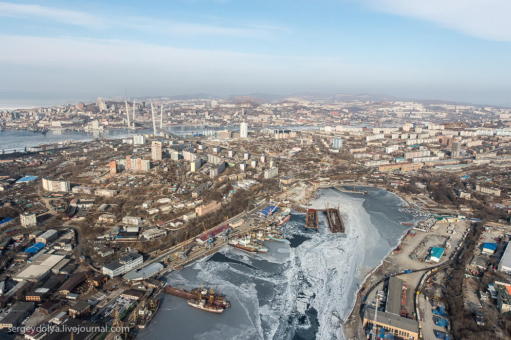 Фотография: Владивосток, Русский остров и побережье с вертолета №24 - BigPicture.ru