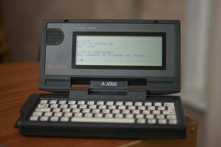 Фотография: Atari Portfolio: ноутбук из 