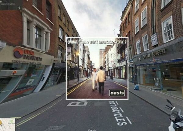 Обложки музыкальных альбомов на Google Street View