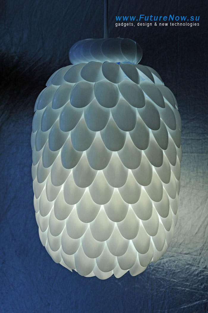 Фотография: 22 идеи изготовления светильников и люстр из повседневных предметов №47 - BigPicture.ru