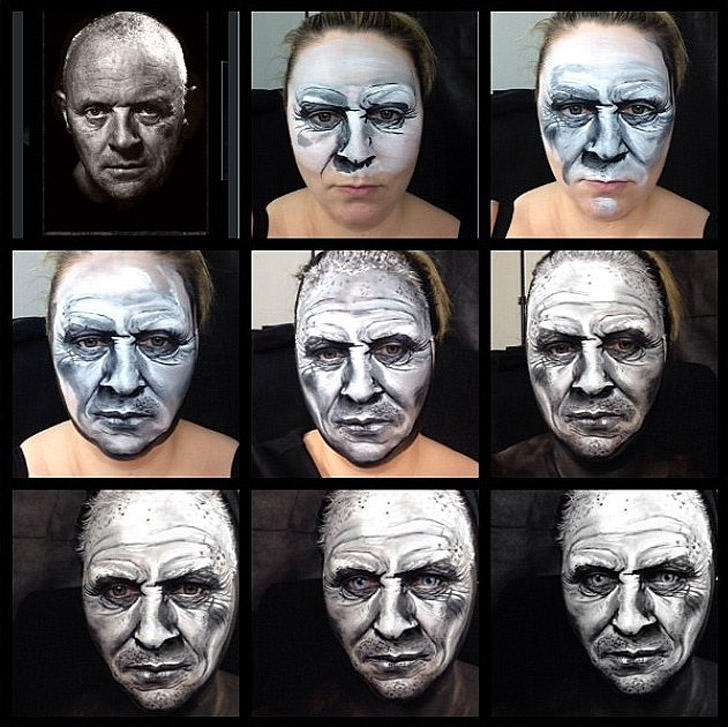 Фотография: Впечатляющие трансформации при помощи макияжа от талантливого визажиста Марии Мэлоун №5 - BigPicture.ru