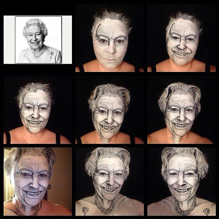 Фотография: Впечатляющие трансформации при помощи макияжа от талантливого визажиста Марии Мэлоун №7 - BigPicture.ru