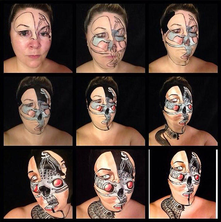Фотография: Впечатляющие трансформации при помощи макияжа от талантливого визажиста Марии Мэлоун №26 - BigPicture.ru