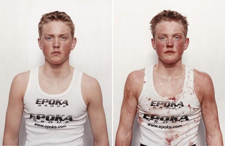 Фотография: Юные боксеры: до и после боя №2 - BigPicture.ru