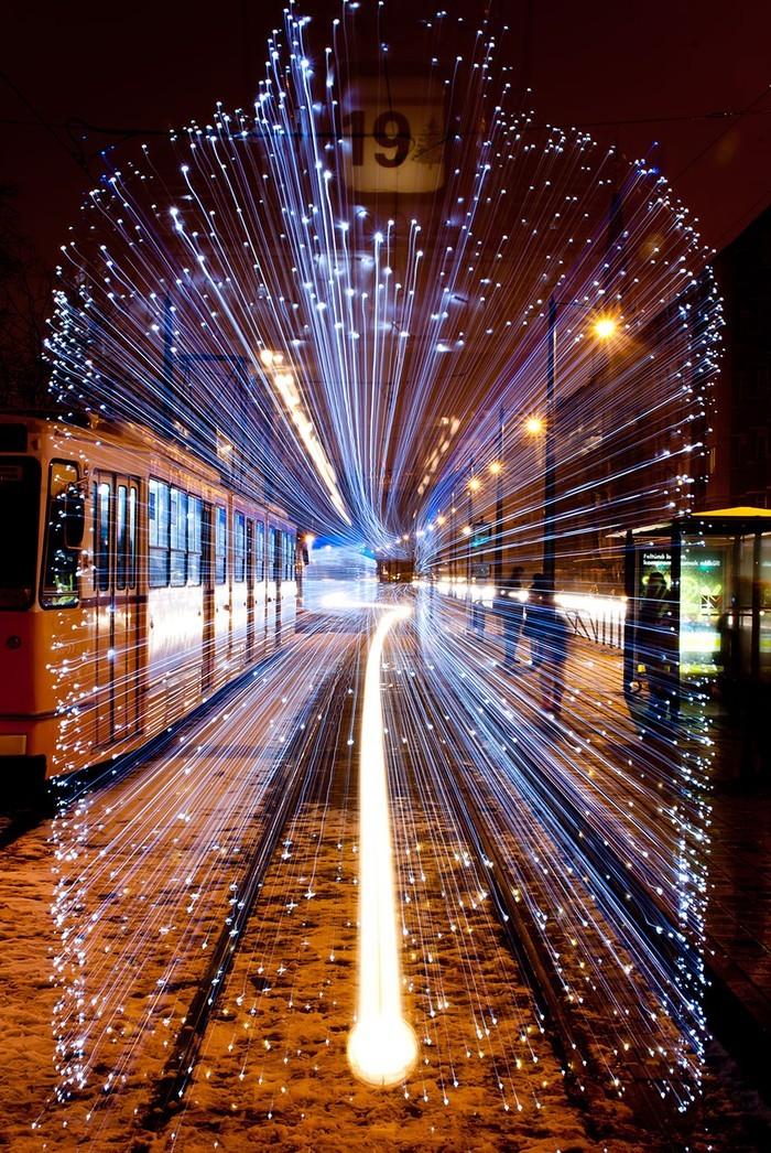Фотография: Чудесные светящиеся трамваи в ночном Будапеште №8 - BigPicture.ru