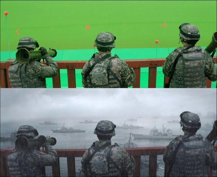Фотография: Игра на фоне зеленого экрана — как снимают современные фильмы со спецэффектами №3 - BigPicture.ru