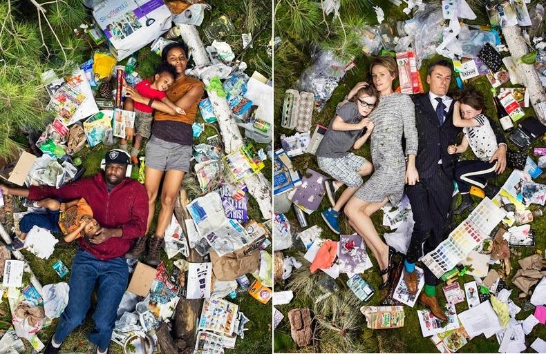 Фотография: Шокирующие фото: сколько мусора производит человек всего за неделю №1 - BigPicture.ru