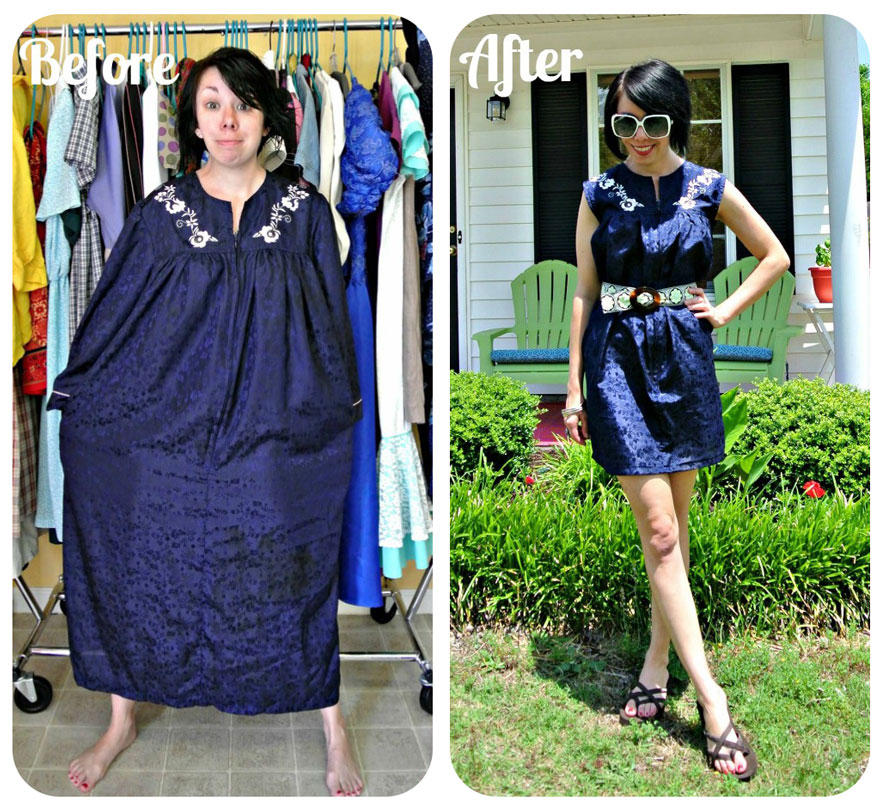 Фотография: До и после: удивительные превращения одежды из секонд-хенда №4 - BigPicture.ru