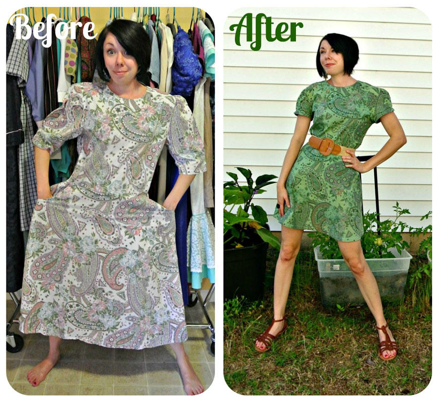 Фотография: До и после: удивительные превращения одежды из секонд-хенда №11 - BigPicture.ru