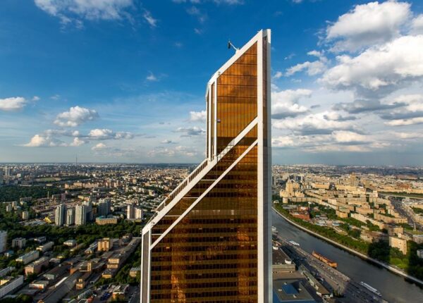 Виды Москвы с 75 этажа строящейся башни «Федерация» ММДЦ
