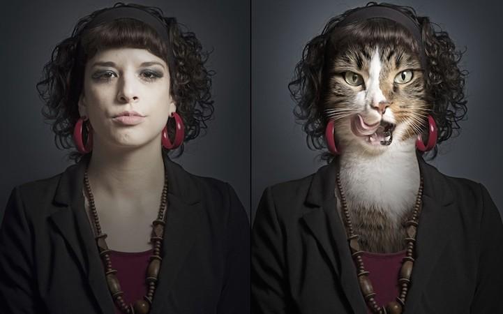 Фотография: Забавная фотосерия кошек и их хозяев №16 - BigPicture.ru