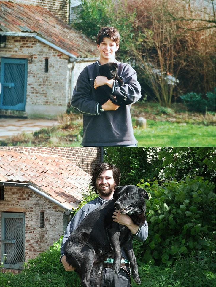 Фотография: До и после: забавные семейные фото десятки лет спустя №4 - BigPicture.ru