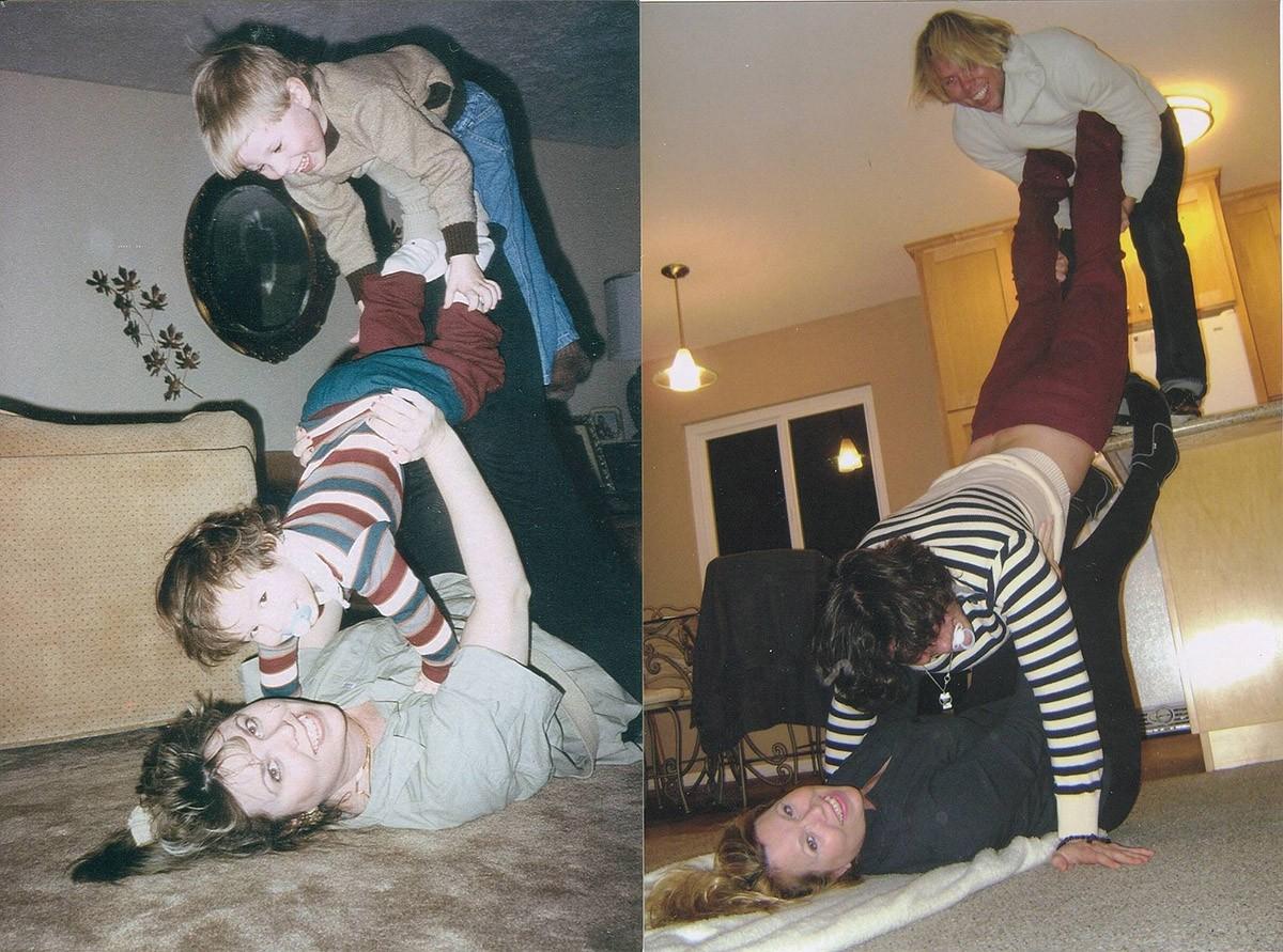 Фотография: До и после: забавные семейные фото десятки лет спустя №5 - BigPicture.ru